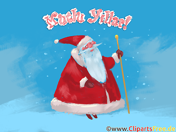 Noel Baba Mutlu Yillar Clipart