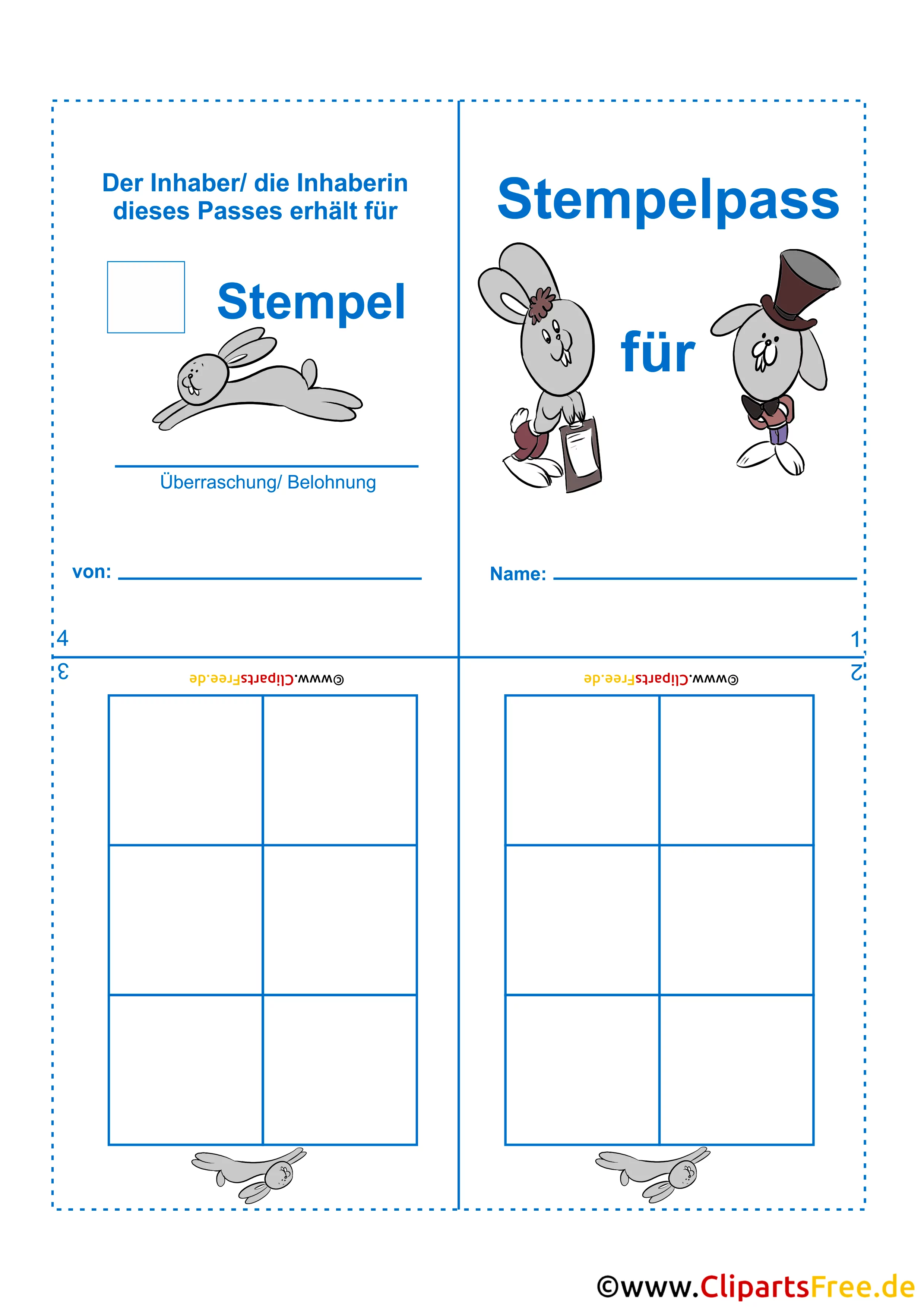 Spiele und Spielepass für Kindergeburtstag