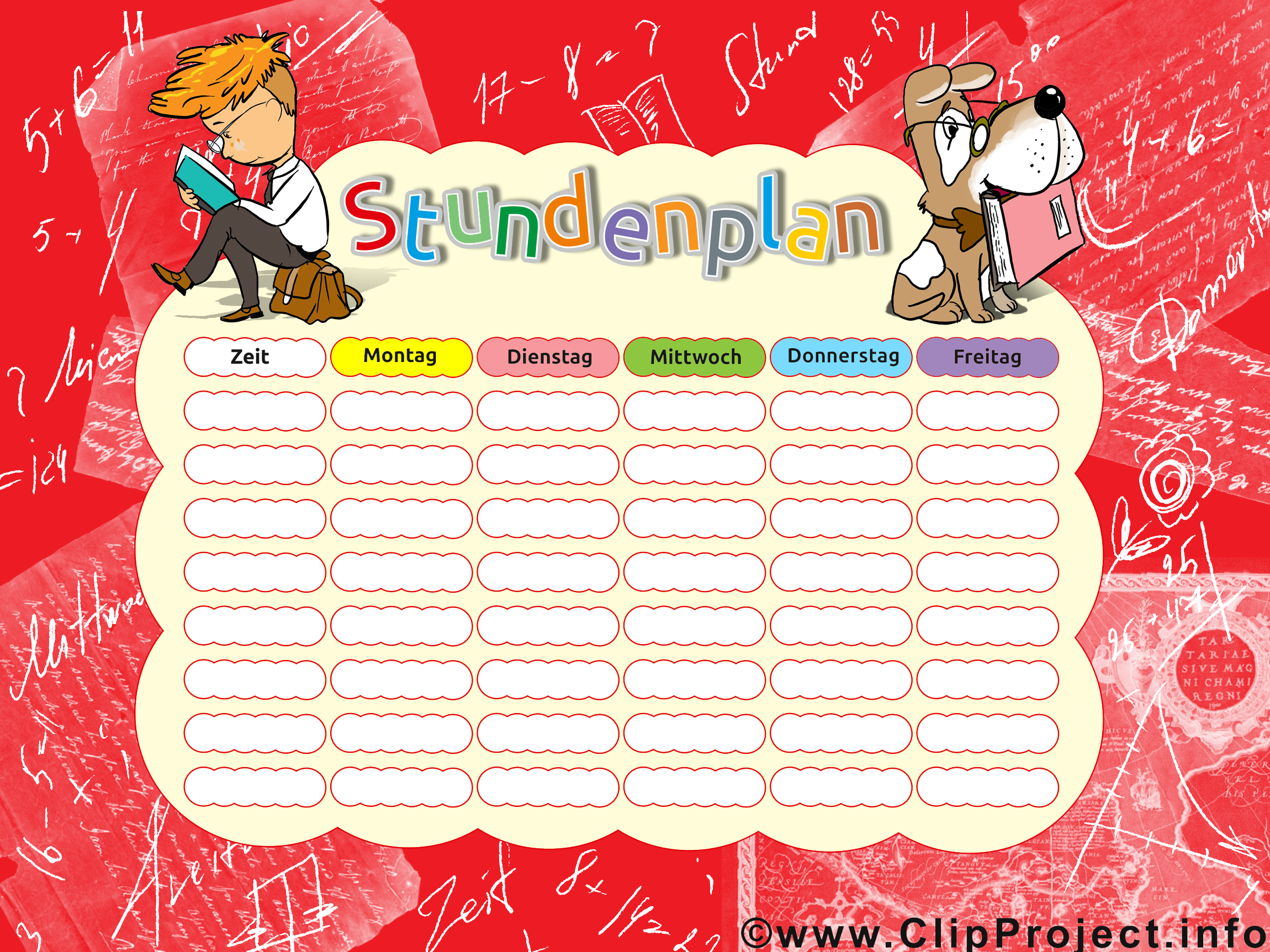 Stundenplaene zum Ausdrucken