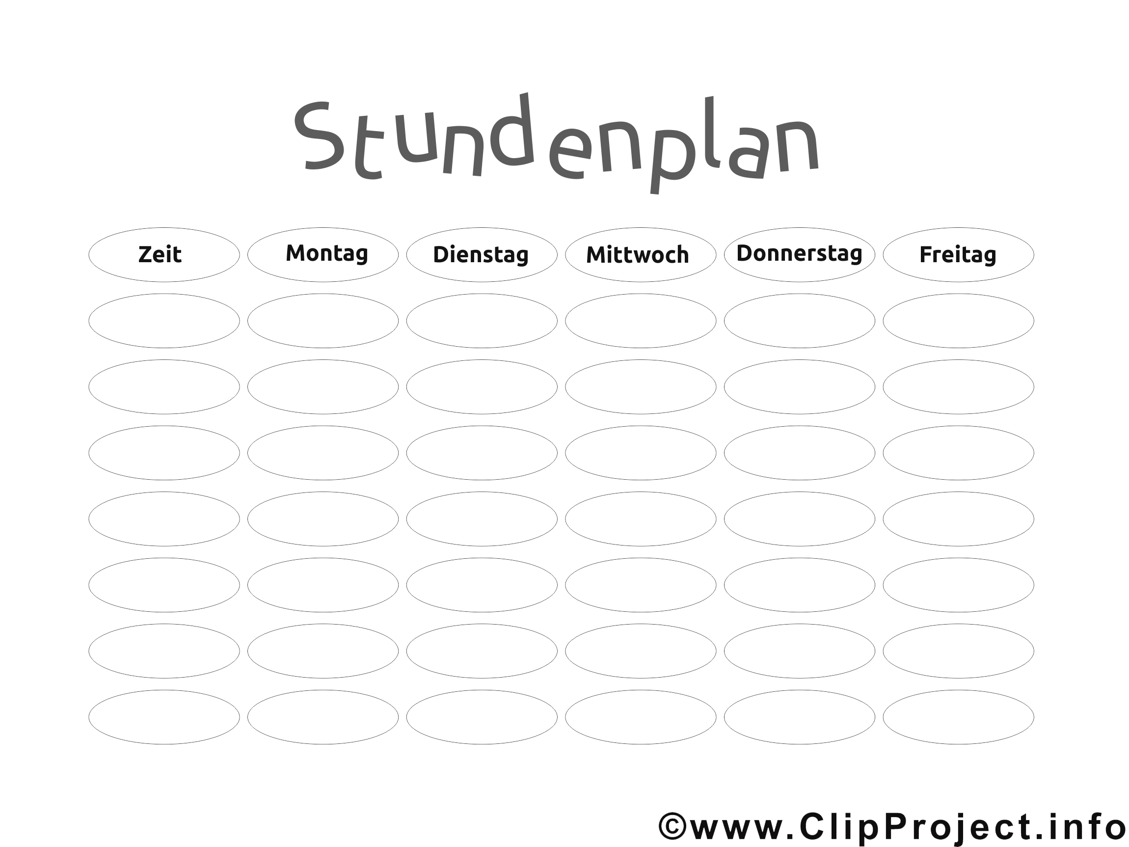 Stundenplan zum selber machen kostenlos