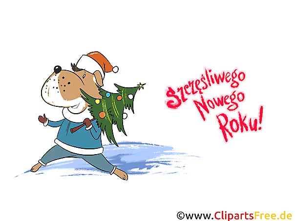 Ekartka Szczęśliwego Nowego Roku