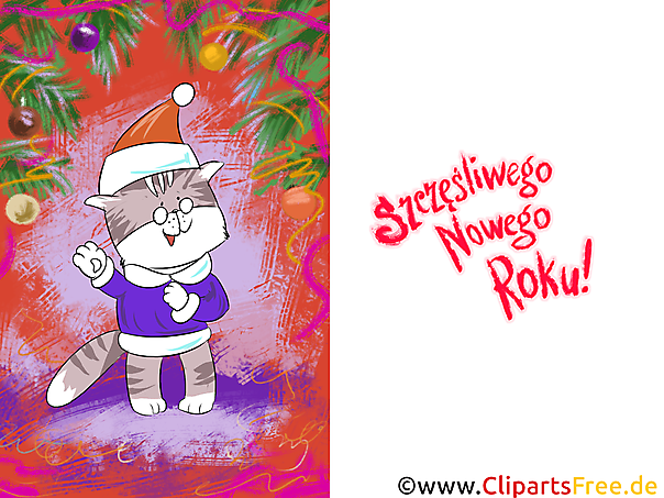 Noworoczne darmowe ekartka, clipart, życzenia Noworoczne darmowe ekartka, clipart, życzenia