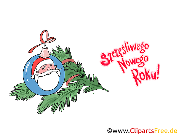 Szczęśliwy nowy rok darmowe cliparty