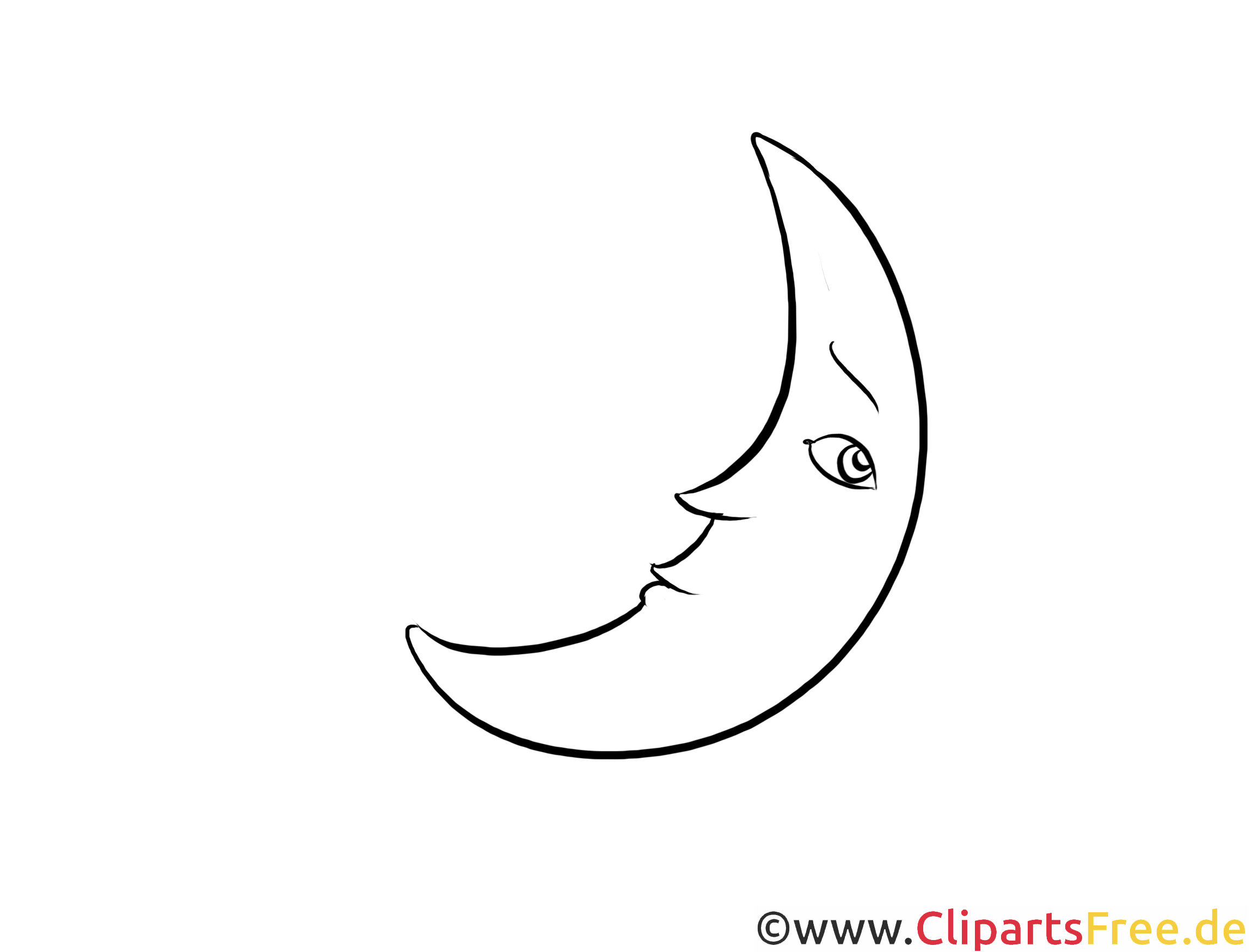 Mond Laubsägevorlage - Was kann man aus Holz basteln