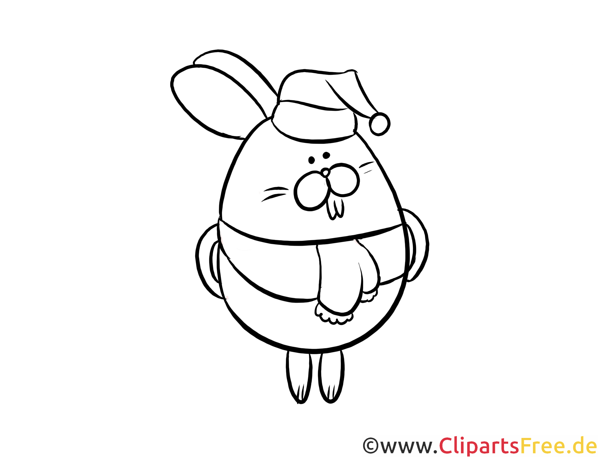 Hase Weihnachten, Laubsägevorlage kostenlos zum Basteln