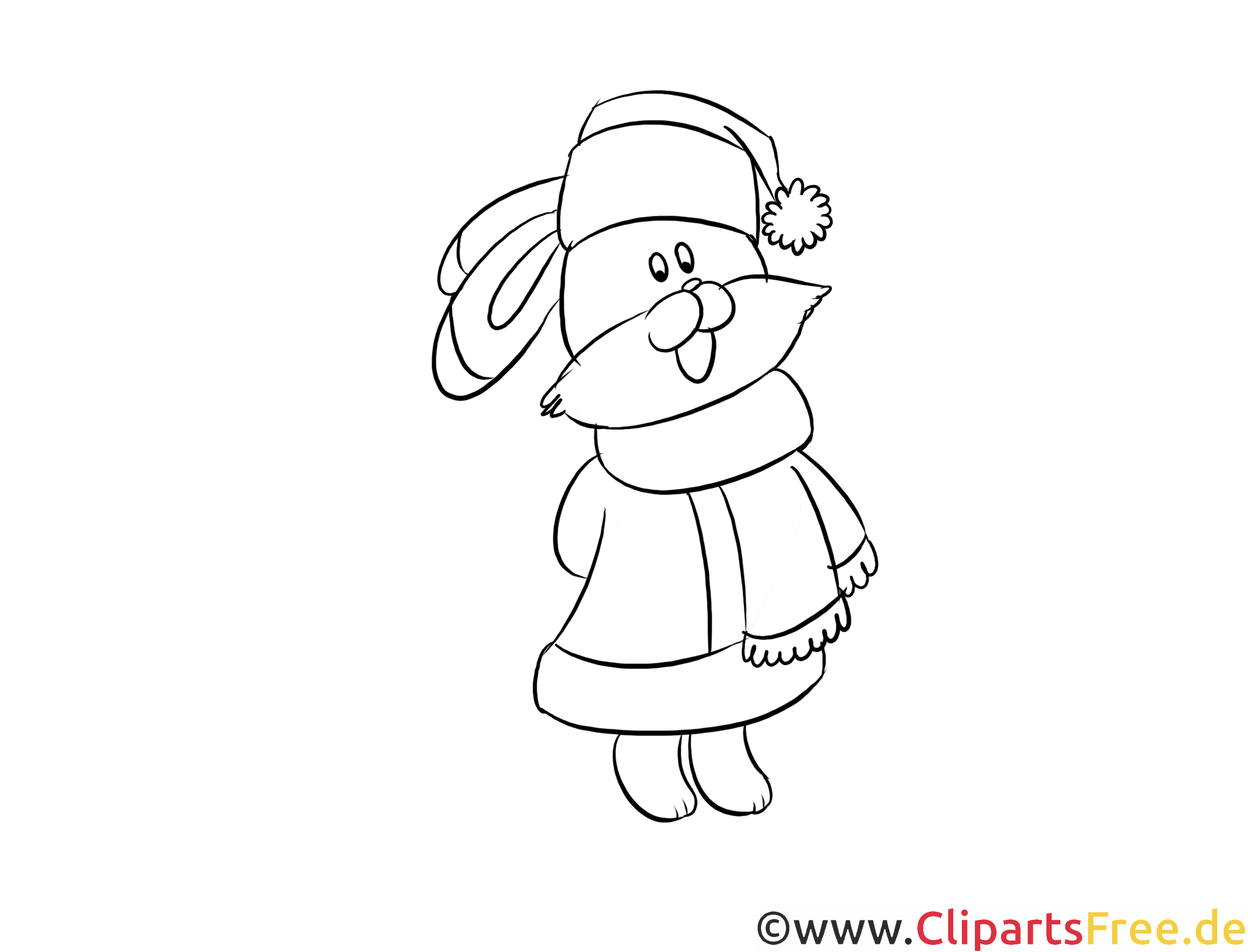 Laubsäge Vorlagen Hase zu Weihnachten