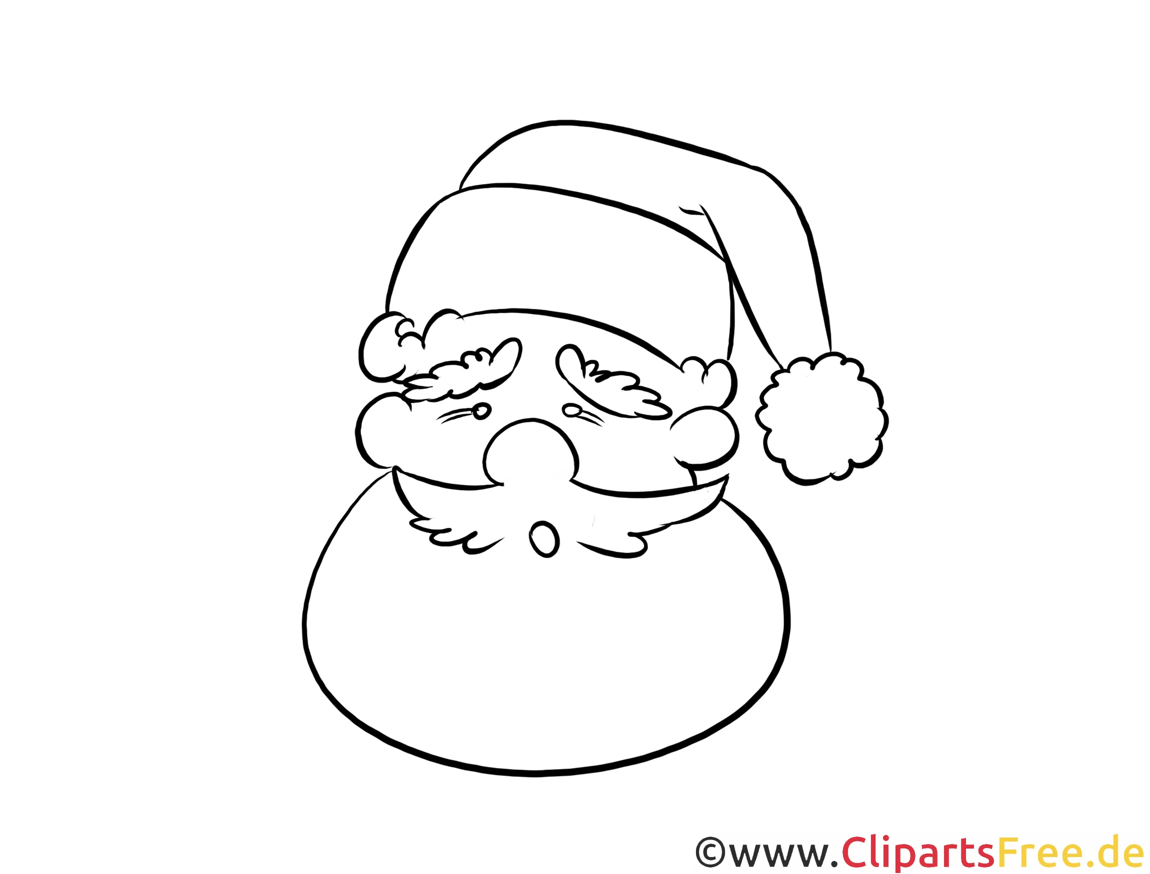Laubsägearbeiten Vorlage kostenlos zu Weihnachten Weihnachtsmann
