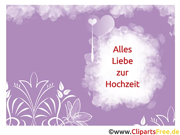 Alles Liebe zur Hochzeit Vorlage Karte