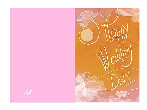 Hochzeitskarte Vorlage zum Drucken