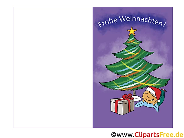 Kostenlose Layoutvorlagen für Weihnachtskarten in Querformat