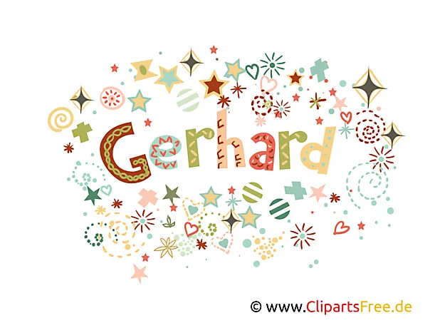 Gerhard - Namensbilder, Namen Illustrationen