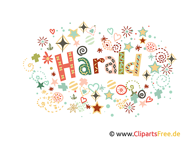 Harald Name Bild, Illustration, Clipart