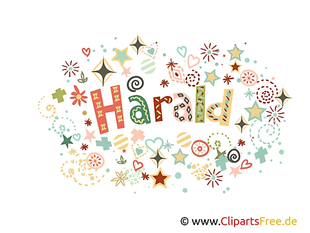 Harald Name Bild, Illustration, Clipart