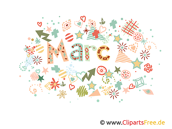 Marc mit C Vornamen für Jungen dekorative Buchstaben