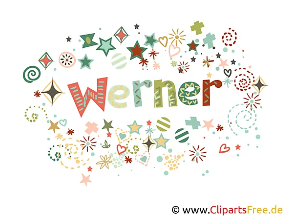 Werner Name Illustration, Bild, Clipart