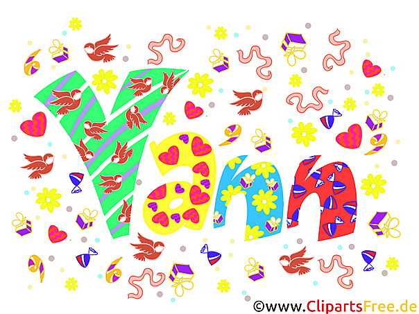 Yann Jungenname Illustration, Bild, Clipart