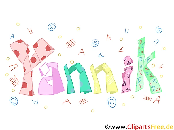 Yannik Name Illustration, Bild, Clipart
