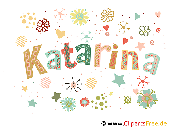 Katarina Name Bild, Illustration, Clipart