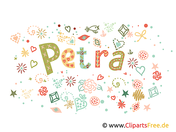 Petra Kizlik Soyadi Dekoratif Harfler