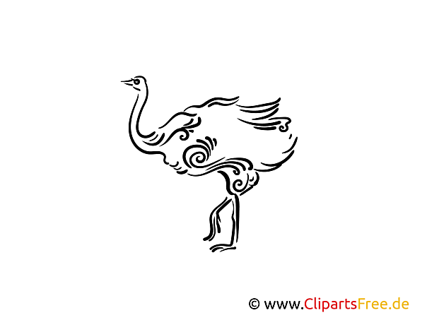 Wandtattoo-Vorlage für Kinderzimmer Strauss