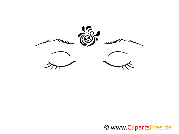 Geschlossene Augen Wandbild für Schlafzimmer