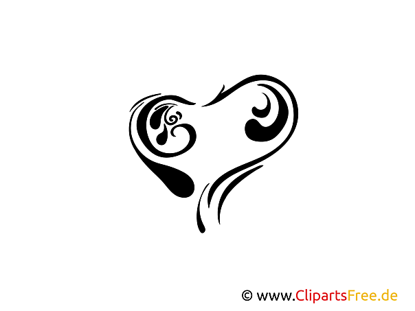 Herz Wandtattoos für das Schlafzimmer und Bett