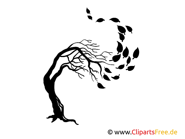 Baum im Wind Wandtattoos für Wohnzimmer zum Drucken