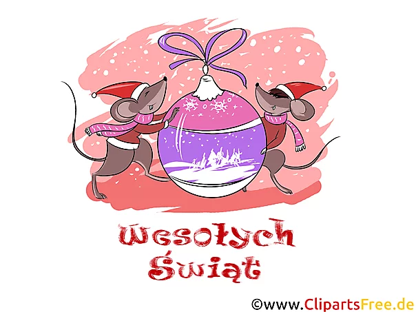 Wesołych Świąt kartka, Boże Narodzeni clipart
