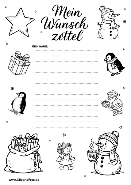 Brief an den Weihnachtsmann