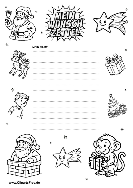 Weihnachtsbrief an den Weihnachtsmann PDF