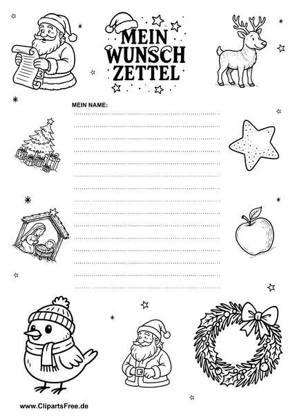 Weihnachtsbrief für Nikolaus PDF