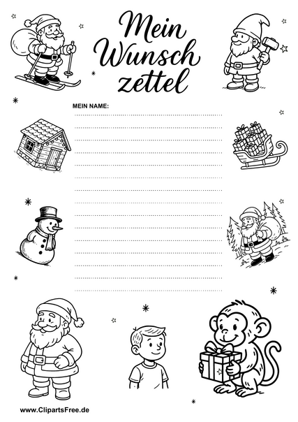 Weihnachtsbrief Vorlage zum Ausdrucken