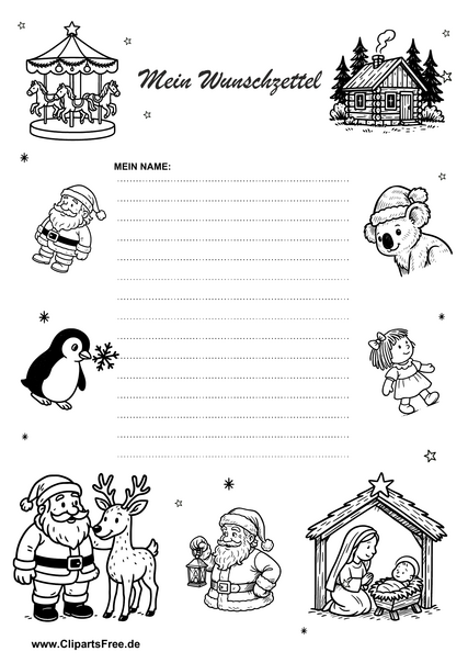 Wunschliste zum Nikolaustag