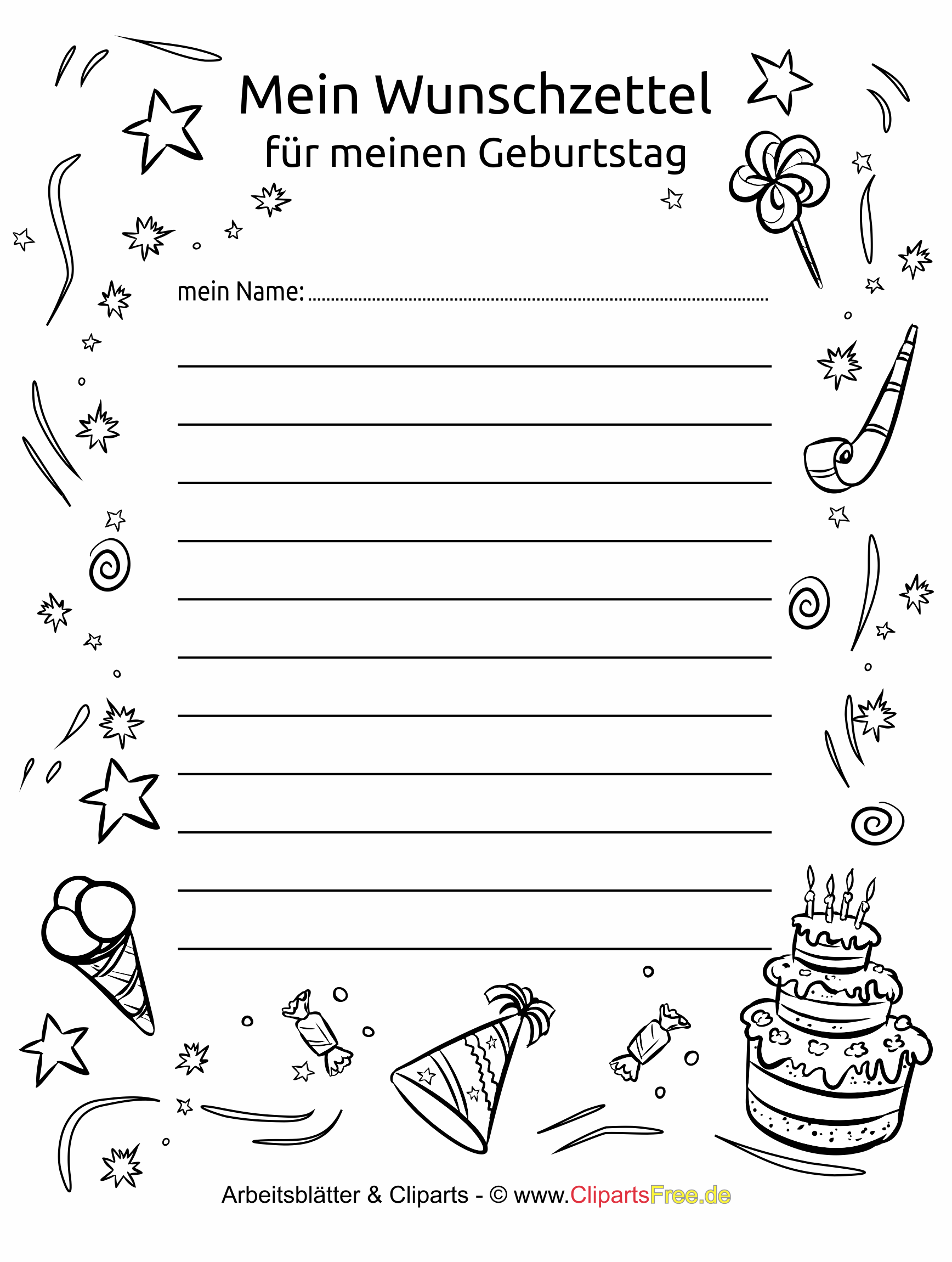 Wunschzettel kostenlos herunterladen Wunschzettel kostenlos herunterladen