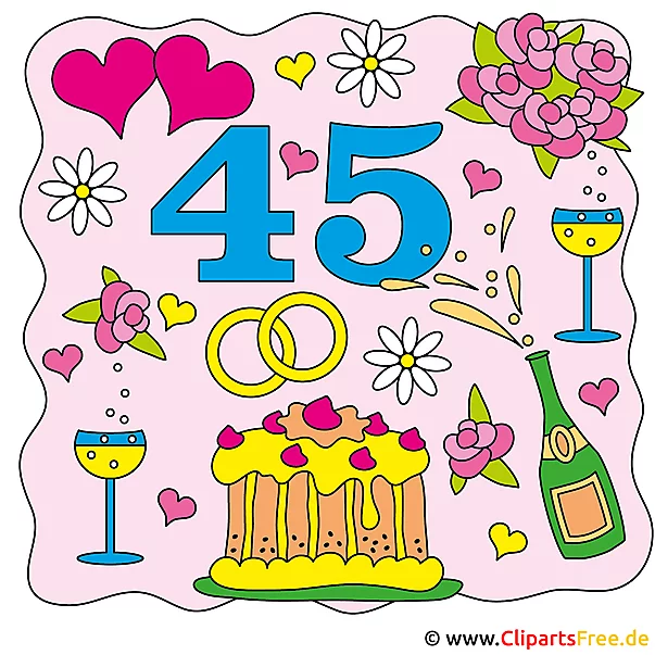 Hochzeitstage - 45 Jahr - Messinghochzeit