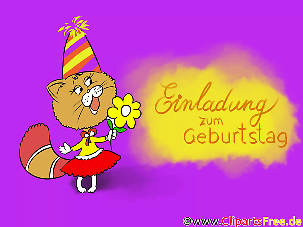 Lustige Einladungskarten zum Geburtstag