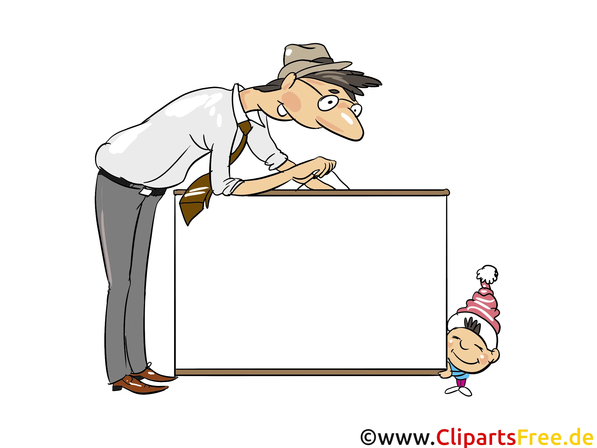 Schild auf weissem Hintergrund Illustration, Bild, Clipart