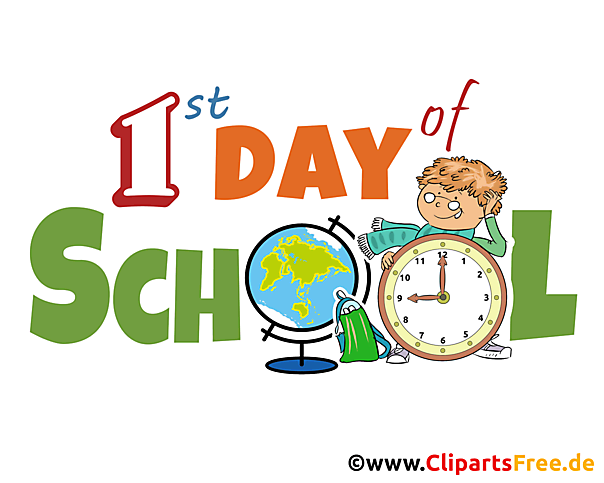 1. Schultag Clipart transparent in PNG-Format