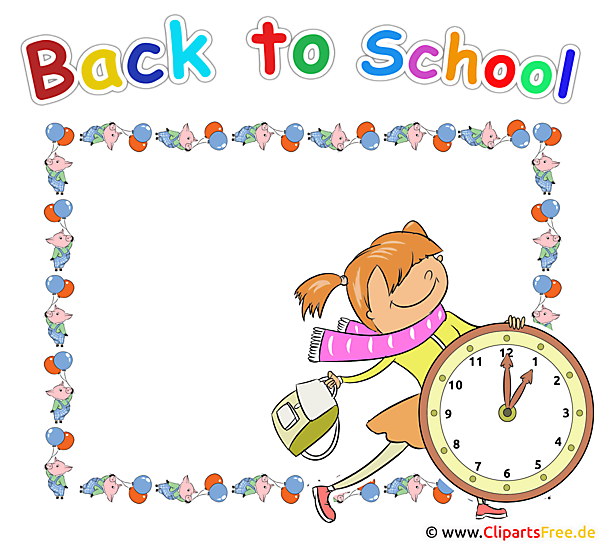 Back to School Rahmen für Bilder zum Thema Schule