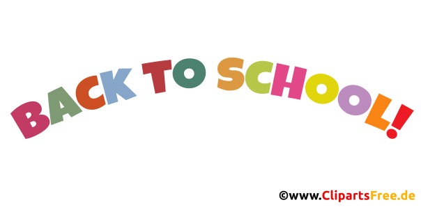 Back to School Text auf Englisch PNG-Clipart transparent