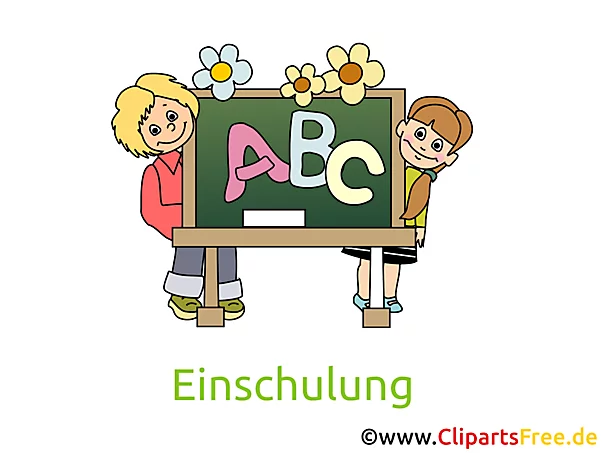 Einladung Einschulung selbst gestalten gratis mit unseren Cliparts