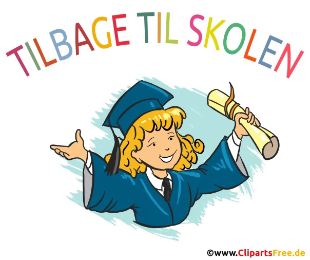 Schule Beginn Einladungskarte auf Dänisch selbst gestalten