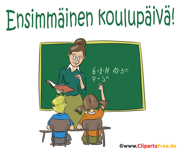 1. Tag in der Schule Bild zum Drucken, Template für Schulunterricht