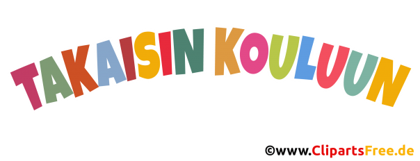 Text zurück in die Schule bunte Buchstaben zum Drucken