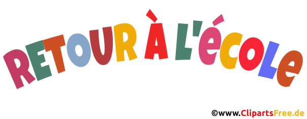 Wiederkehren in die Schule bunte Buchstaben zum Ausdrucken