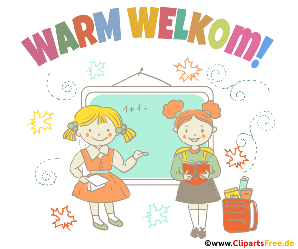 Herzlich Willkommen in Dutch Grusskarte, Clip Art, Grafik