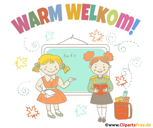 Herzlich Willkommen in Dutch Grusskarte, Clip Art, Grafik