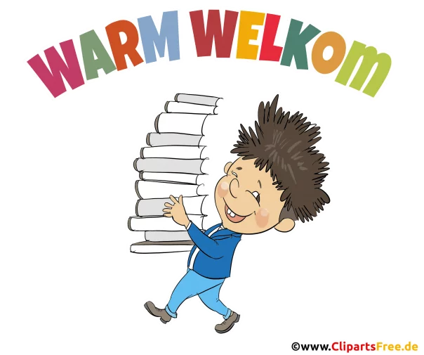 Herzlich Willkommen in Niederländisch Clipart, Bild, Illustration
