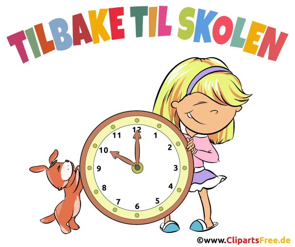 Grundschule in Norwegen Clipart, Bild, Illustration
