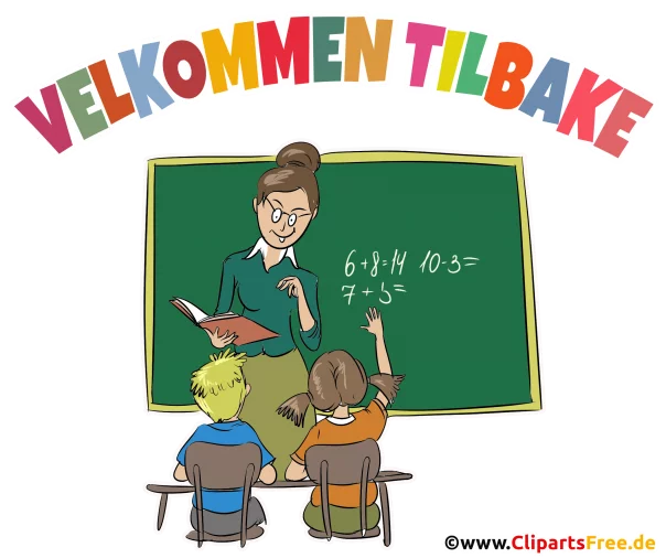 Willkommen zurück auf Norwegisch Clipart, Illustration